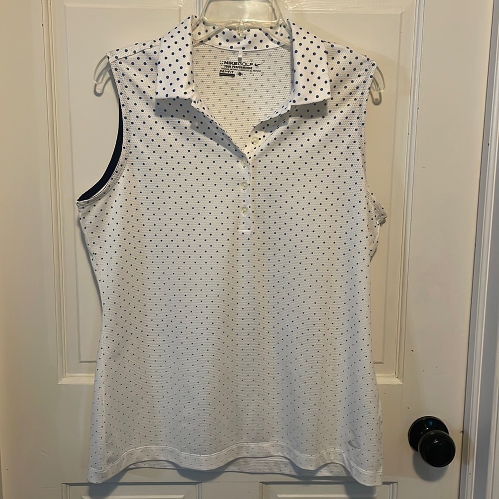 Nike ⛳️ Golf‎ tour, performance dri- fit sleeveless shirt. Size large